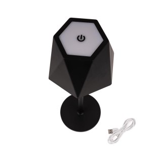 Lampka stołowa nocna V-TAC 4W LED 37cm ładowanie USB ściemnianie czarna VT-1034 3000K-6000K 150lm