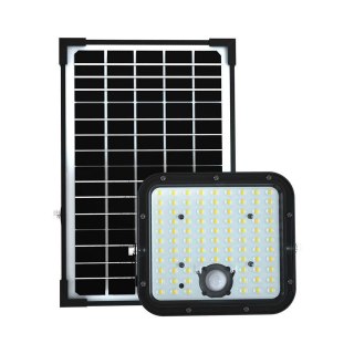 Naświetlacz LED solarny V-TAC 30W IP65 pilot timer LiFePO 6.4V 6000mA czarny VT-432 4000K 4800lm 3 lata gwarancji
