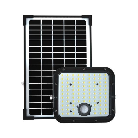 Naświetlacz LED solarny V-TAC 30W IP65 pilot timer LiFePO 6.4V 6000mA czarny VT-432 4000K 4800lm 3 lata gwarancji