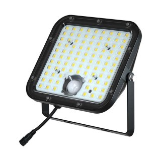 Naświetlacz LED solarny V-TAC 30W IP65 pilot timer LiFePO 6.4V 6000mA czarny VT-432 4000K 4800lm 3 lata gwarancji