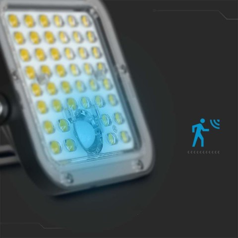 Naświetlacz LED solarny V-TAC 30W IP65 pilot timer LiFePO 6.4V 6000mA czarny VT-432 4000K 4800lm 3 lata gwarancji
