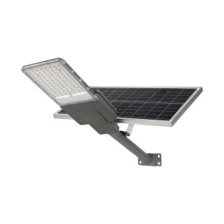 Naświetlacz oprawa uliczna LED solarna V-TAC BRIDGELUX CHIP IP65 pilot LiFePO4 panel 60W VT-15200ST 4000K 3000lm