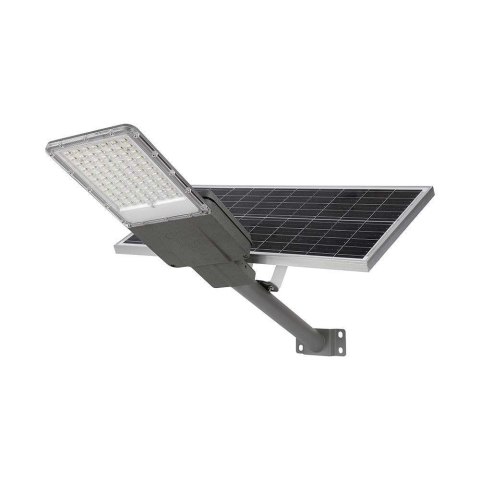 Naświetlacz oprawa uliczna LED solarna V-TAC BRIDGELUX CHIP IP65 pilot LiFePO4 panel 60W VT-15200ST 4000K 3000lm