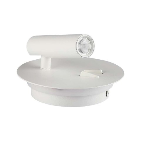 Oprawa LED V-TAC 3W+6W kinkiet hotel łóżko włącznik biały VT-2963 3000K 680lm 3 lata gwarancji