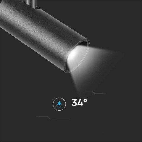 Oprawa projektor szynoprzewód magnetyczny 48V V-TAC 11W LED 34st VT-42010 3000K 1300lm 3 lata gwarancji