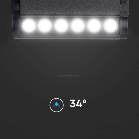 Oprawa projektor szynoprzewód magnetyczny 48V V-TAC 5W LED 34st VT-4205 3000K 600lm 3 lata gwarancji