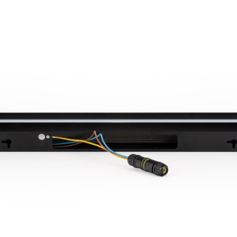 Oprawa ścienna elewacyjna LED linia V-TAC 23W IP65 czarna 140cm VT-1178 4000K 3150lm