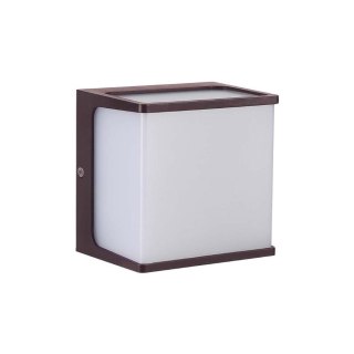 Oprawa ścienna ogrodowa V-TAC 8W LED IP65 120x120 brązowa VT-708 4000K 800lm