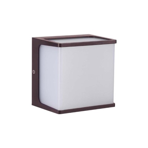 Oprawa ścienna ogrodowa V-TAC 8W LED IP65 120x120 brązowa VT-708 4000K 800lm