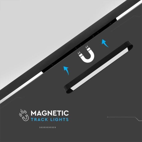 Oprawa szynoprzewód magnetyczny 48V V-TAC 14W LED 82st VT-4211 3000K 1500lm 3 lata gwarancji