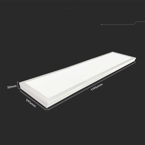 Panel LED V-TAC 40W 120x30 3w1 natynkowy/podtynkowy VT-6147 6500K 4400lm