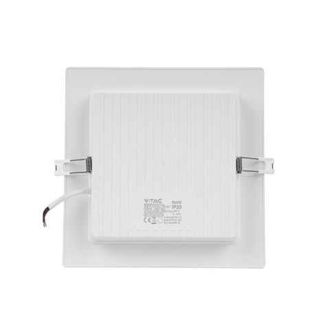 Panel LED V-TAC wpuszczany premium downlight 18W kwadrat 220x220 VT-61018 3000K 1850lm