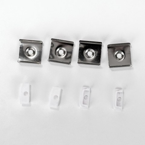 Profil do LED zestaw, ALU anodowany cienkościenny V-TAC 2mb klosz mleczny 17,4x7mm VT-8113