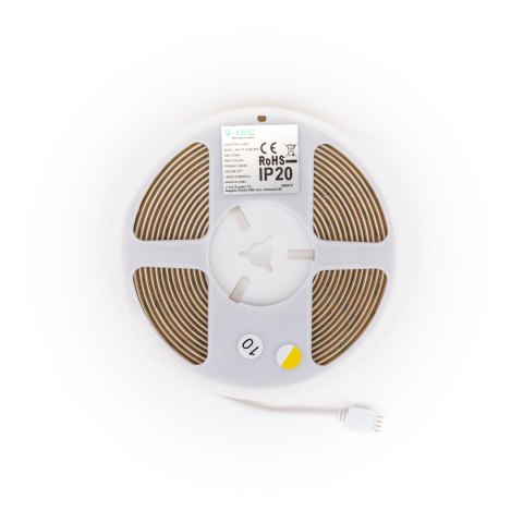 Taśma LED V-TAC bezpunktowa COB CCT 3w1 560LED 24V 18W/m CRI90 VT-COB 2700K-6500K