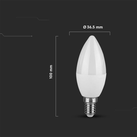 Żarówka LED V-TAC SAMSUNG CHIP 3,7W E14 świeca VT-1850 3000K 320lm 5 lat gwarancji