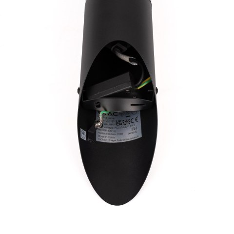 Kinkiet ogrodowy V-TAC 400x76mm ścienny czarny IP44 E27 VT-1183