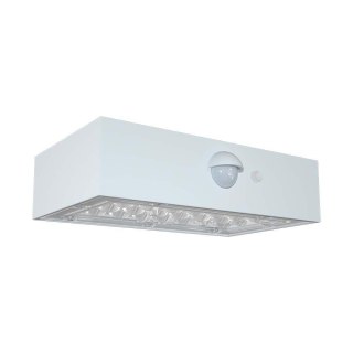 Kinkiet ogrodowy ścienny solarny V-TAC 3W CCT czujnik ruchu biały VT-403 3000K-4000K 350lm