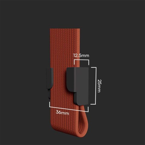 Klips 36x25mm szynoprzewód taśmowy 48V V-TAC czarne 3 lata gwarancji