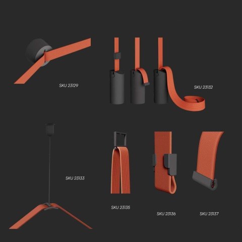 Klips 36x25mm szynoprzewód taśmowy 48V V-TAC czarne 3 lata gwarancji