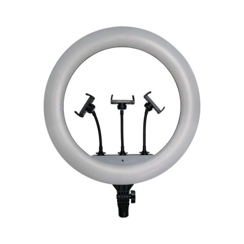Lampa pierścieniowa LED ring na 3 telefony V-TAC 55W fi44cm statyw pilot etui VT-45055 3200K-5500K 6000lm