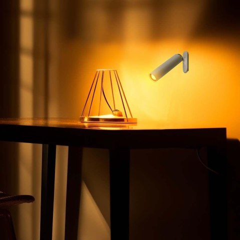 Lampka biurkowa V-TAC 4w1 37cm kinkiet klips latarka 3W LED biała VT-7413 4000K 300lm