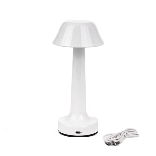 Lampka stołowa nocna V-TAC 2W LED 23cm ładowanie USB CCT ściemnianie biała VT-7566 3000K-6000K 40lm