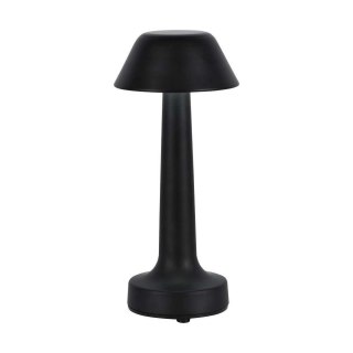 Lampka stołowa nocna V-TAC 2W LED 23cm ładowanie USB CCT ściemnianie czarna VT-7566 3000K-6000K 40lm