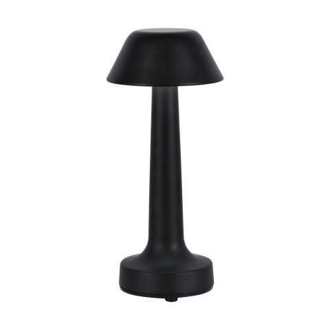 Lampka stołowa nocna V-TAC 2W LED 23cm ładowanie USB CCT ściemnianie czarna VT-7566 3000K-6000K 40lm