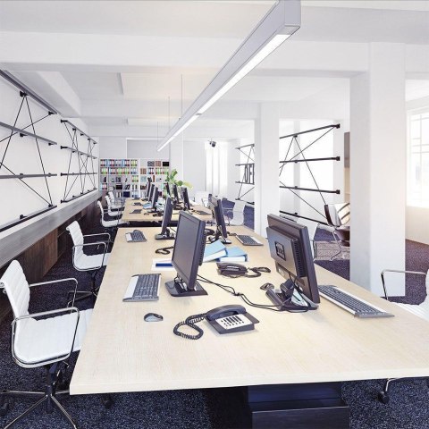 Oprawa V-TAC LED linear SAMSUNG CHIP 60W góra dół do łączenia zwieszana biała 120cm VT-7-60 4000K 6000lm 5 lat gwarancji