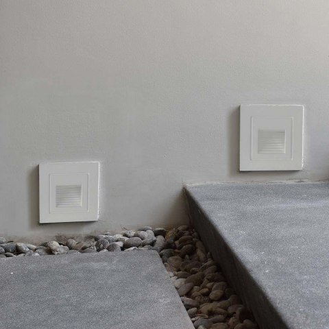 Oprawa schodowa LED V-TAC 3W LED kwadrat biała 230V VT-1128 3000K 180lm