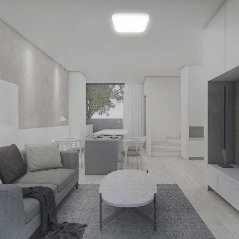 Oprawa sufitowa plafoniera V-TAC 18W LED kwadrat 25x25cm natynkowy IP44 biały VT-8618 4000K 1830lm