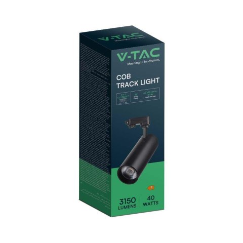 Oprawa szynoprzewód 3F V-TAC 40W LED 35st CCT CRI90+czarna VT-47050 2700K-4000K-6000K 3150lm