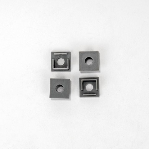 Profil do LED zestaw, ALU anodowany do gipsowania 125mm V-TAC 2mb klosz mleczny 15x15mm VT-8201