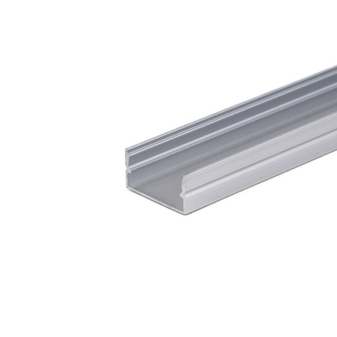 Profil do LED zestaw, ALU anodowany na dwie taśmy 185mm V-TAC 2mb klosz mleczny 20x10mm VT-8202