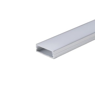 Profil do LED zestaw, ALU anodowany na dwie taśmy 27x10mm V-TAC 2mb klosz mleczny 30x10mm VT-8204