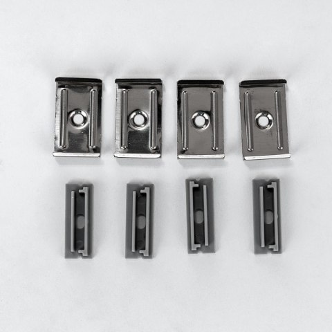 Profil do LED zestaw, ALU anodowany na dwie taśmy 27x10mm V-TAC 2mb klosz mleczny 30x10mm VT-8204