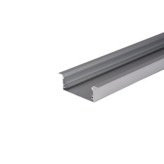 Profil do LED zestaw, ALU anodowany wpuszczany V-TAC 2mb klosz mleczny 20x50mm VT-8207