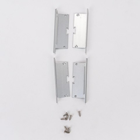 Profil do LED zestaw, ALU anodowany wpuszczany V-TAC 2mb klosz mleczny 20x50mm VT-8207