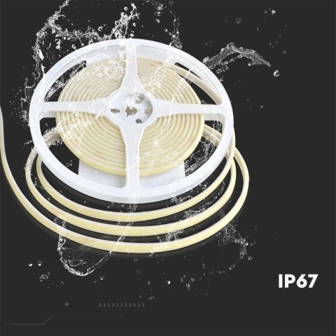 Taśma LED V-TAC bezpunktowa COB 320LED 24V IP67 10W/m VT-COB 320 3000K 840lm