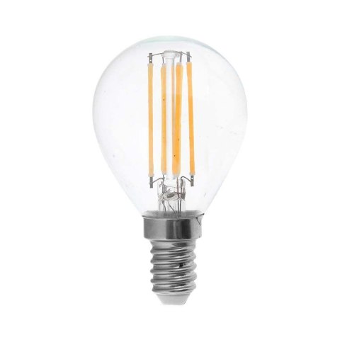 Żarówka LED V-TAC 6W filament E14 kulka P45 VT-2466 6500K 600lm