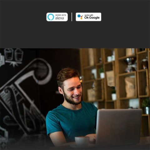 Bezprzewodowy włącznik switch WI-FI V-TAC 1x10A dopuszkowy Smart Life tuya Alexa Google Home VT-5101