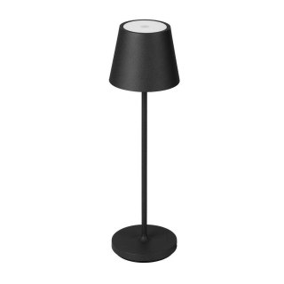 Lampka stołowa nocna V-TAC 1,5W LED 27,5cm ładowanie ściemnianie IP54 czarna VT-7997 3000K 150lm