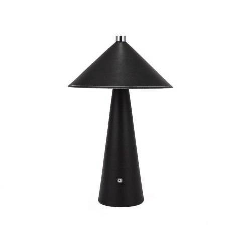 Lampka stołowa nocna V-TAC 3W LED 33cm CCT ładowanie USB-C ściemnianie czarna skóra VT-10117 3000K-6000K 240lm