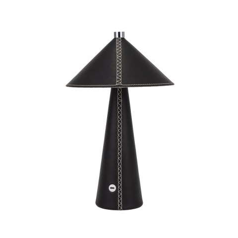 Lampka stołowa nocna V-TAC 3W LED 33cm CCT ładowanie USB-C ściemnianie czarna skóra VT-10117 3000K-6000K 240lm