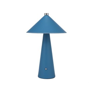 Lampka stołowa nocna V-TAC 3W LED 33cm CCT ładowanie USB-C ściemnianie niebieska skóra VT-10117 3000K-6000K 240lm