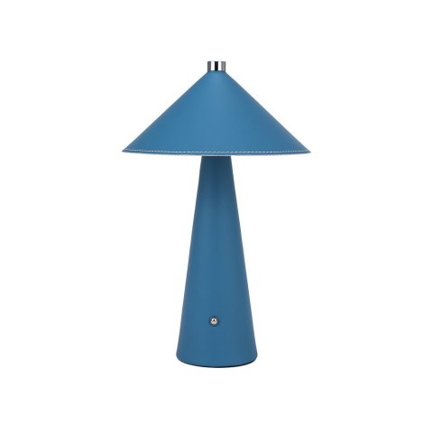 Lampka stołowa nocna V-TAC 3W LED 33cm CCT ładowanie USB-C ściemnianie niebieska skóra VT-10117 3000K-6000K 240lm