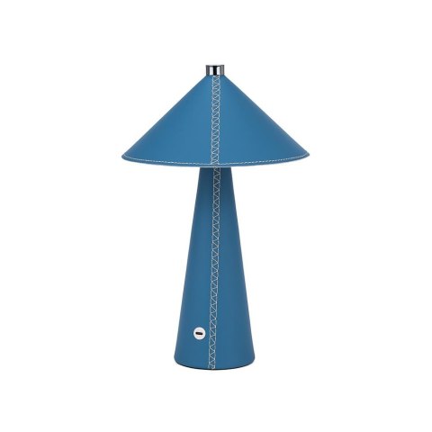 Lampka stołowa nocna V-TAC 3W LED 33cm CCT ładowanie USB-C ściemnianie niebieska skóra VT-10117 3000K-6000K 240lm