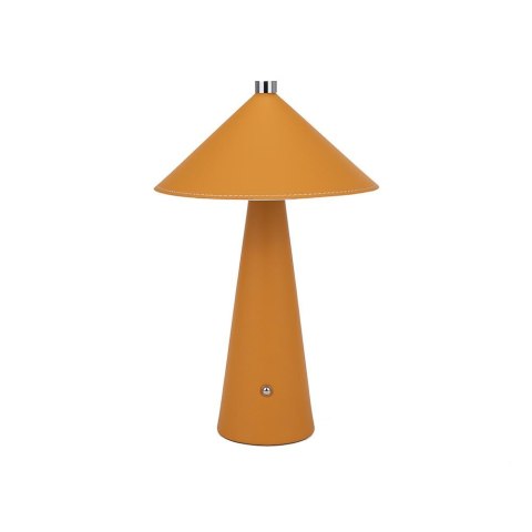 Lampka stołowa nocna V-TAC 3W LED 33cm CCT ładowanie USB-C ściemnianie żółta skóra VT-10117-Y 3000K-6000K 240lm