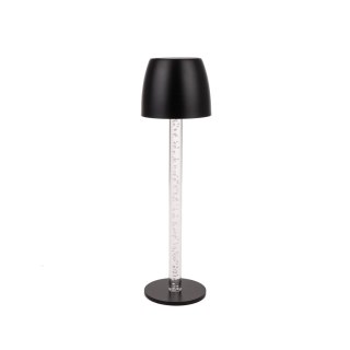 Lampka stołowa nocna V-TAC 3W LED 37cm ładowanie ściemnianie czarna VT-7576 3000K 310lm