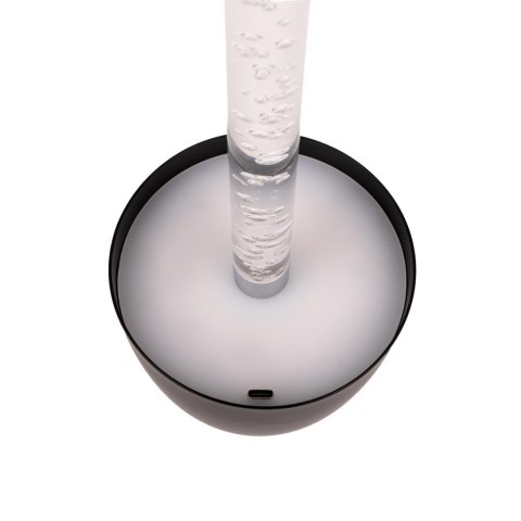 Lampka stołowa nocna V-TAC 3W LED 37cm ładowanie ściemnianie czarna VT-7576 3000K 310lm